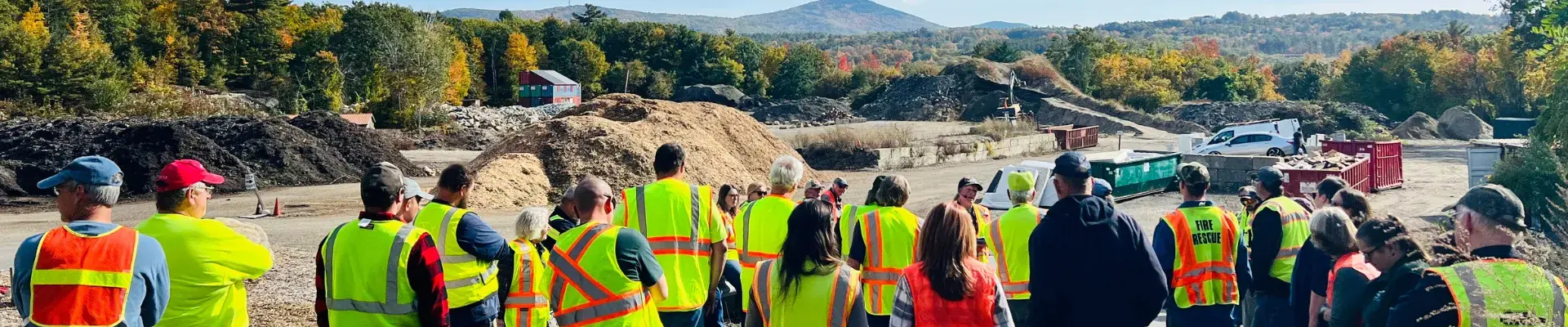 NH Recycles members visiting a transfer station