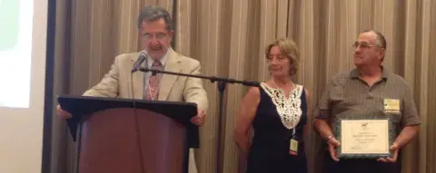 Dennis Patnoe received Recycler of the Year 2014