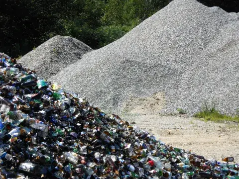 crushed glass