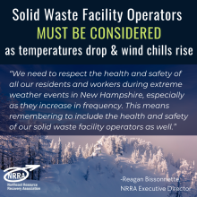 Solid Waste Operators Must Be Considered when temperatures drop and wind chills rise