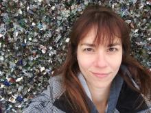 Heather Herring with crushed glass