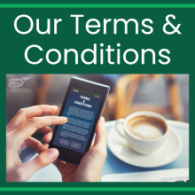 Terms and Conditions with image of phone