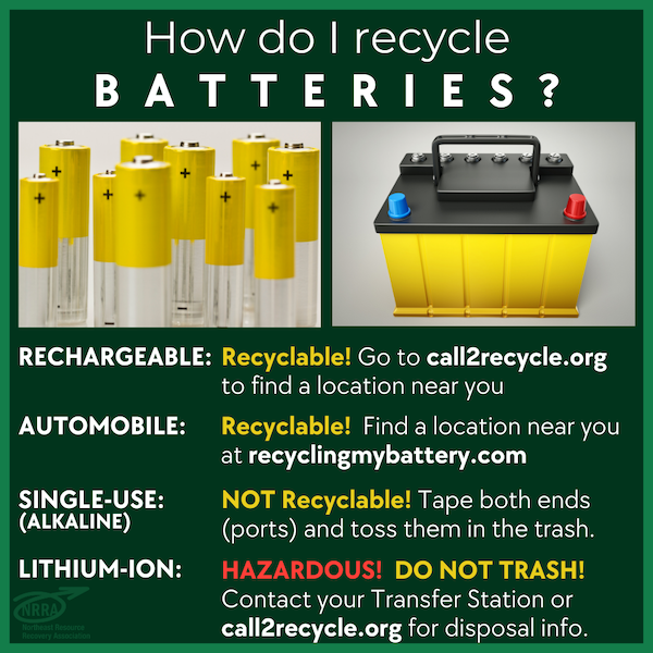 How to recycle batteries